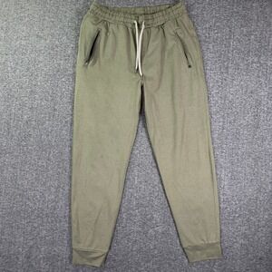 Vuori Ponto Performance Joggers Men Large Green Stretch Performance
